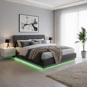 LED Polsterbett Tröstiar [en.casa]