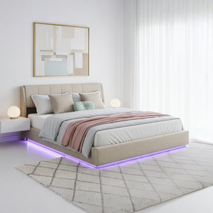 LED Polsterbett Tröstiar [en.casa]