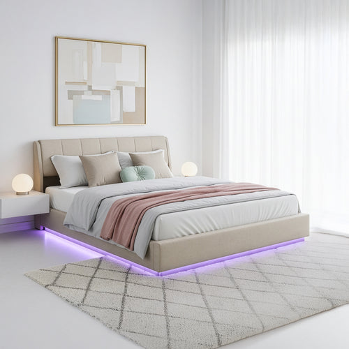 LED Polsterbett Tröstiar [en.casa]