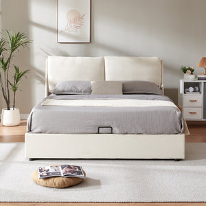 Polsterbett Lunner mit Bettkasten [en.casa]