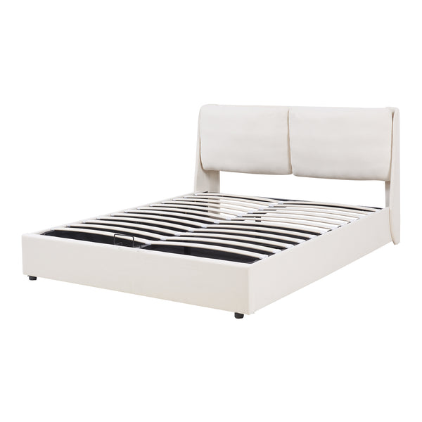 Polsterbett Lunner mit Bettkasten [en.casa]