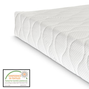 Polsterbett Porvoo mit Matratze [en.casa]