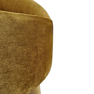 Polsterhocker Laholm Ø 40cm Samt in versch. Farben [en.casa]