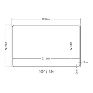 Projektionsleinwand Väkhoga 16:9 wandhängend [en.casa]