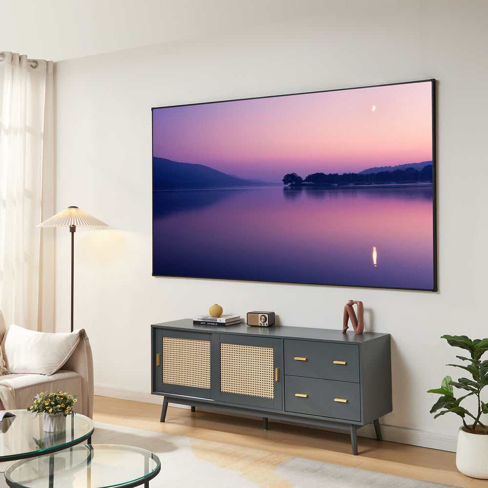 Projektionsleinwand Väkhoga 16:9 wandhängend [en.casa]
