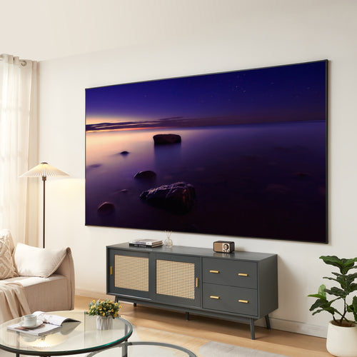 Projektionsleinwand Väkhoga 16:9 wandhängend [en.casa]
