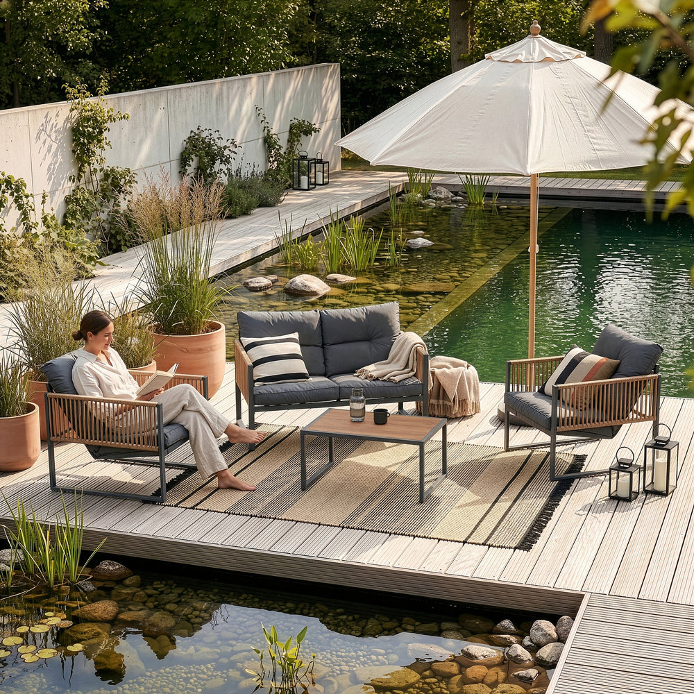 Loungeset Karg 4-tlg. [casa.pro]