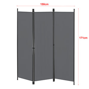 Raumteiler Huesca 3-teilig 150x171 cm versch Farben en.casa