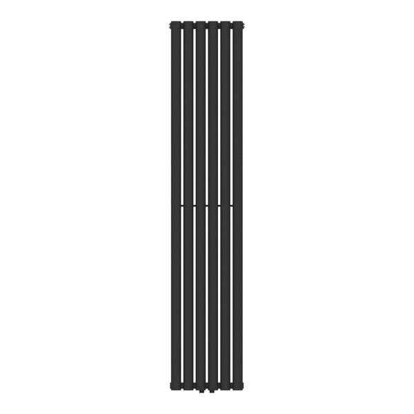 Design Röhrenheizkörper Nore Schwarz 180x36cm Einlagig 707W [neu.haus]