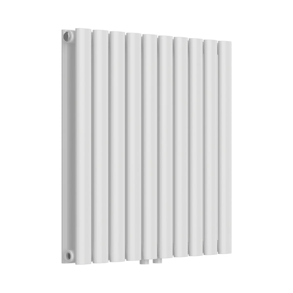 Design Röhrenheizkörper Nore Weiß 60x60cm Doppellagig 800W [neu.haus]