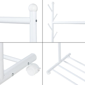 Rollbarer Garderobenständer Snåsa 170x105x43 cm [en.casa]