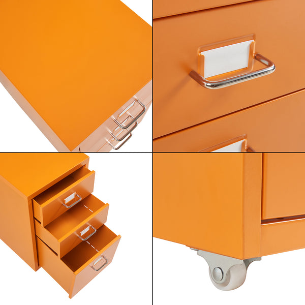 Rollcontainer Kökar mit 3 Schubladen [en.casa]