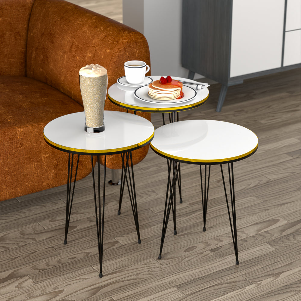 Satztisch Ry 3er Set in versch. Farben [en.casa] - premiumXL