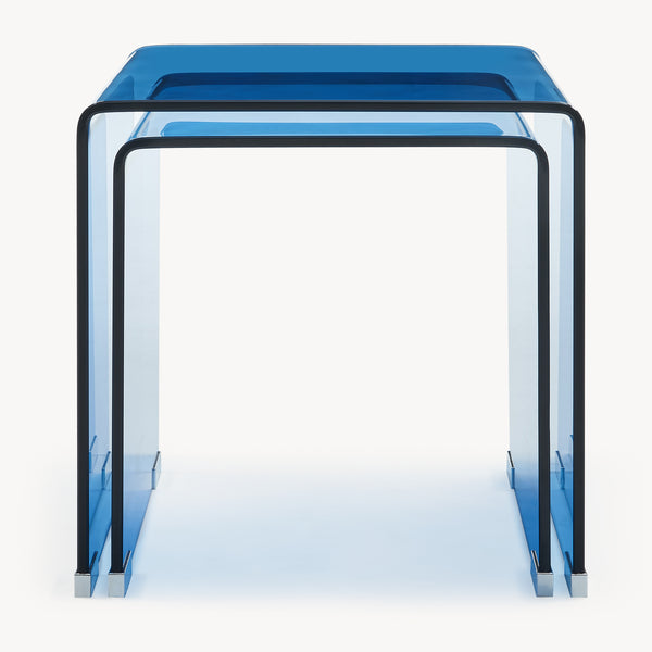 Satztisch Kariengem 2-tlg. Glas [en.casa]