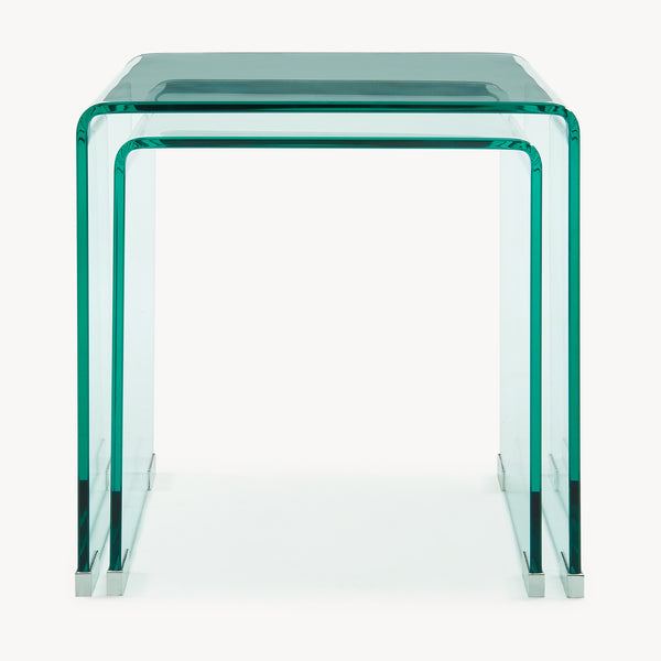 Satztisch Kariengem 2-tlg. Glas [en.casa]