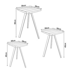 Satztisch Masku 3er Set in versch. Farben [en.casa]