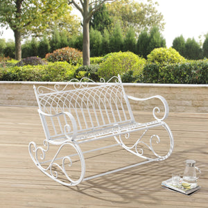 Schaukelbank Greenough 85x113x95cm im Landhausstil in versch. Farben en.casa