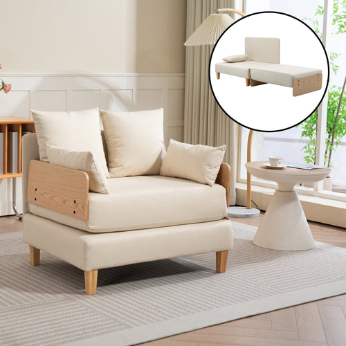 1-Sitzer-Schlafsofa Seinlus [en.casa]