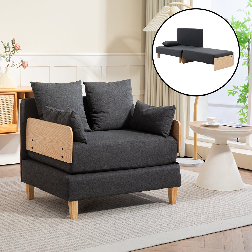 1-Sitzer-Schlafsofa Seinlus [en.casa]