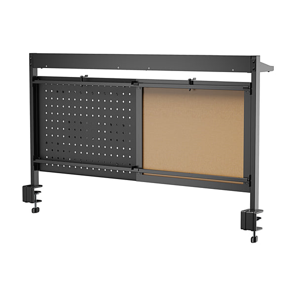 Schreibtisch-Organizer Virvik zum Anklemmen 117x73 cm Stahl [en.casa]