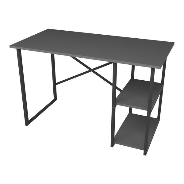 Schreibtisch Nittedal mit Regal 120x60x75cm in versch. Farben [en.casa]