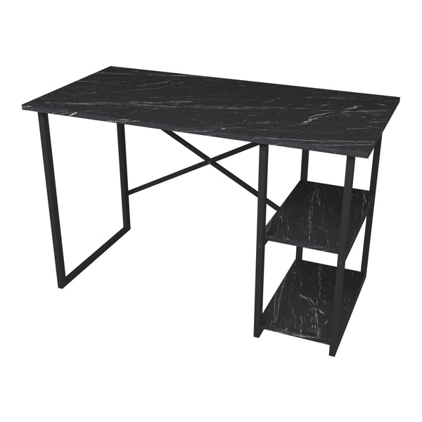 Schreibtisch Nittedal mit Regal 120x60x75cm in versch. Farben [en.casa]