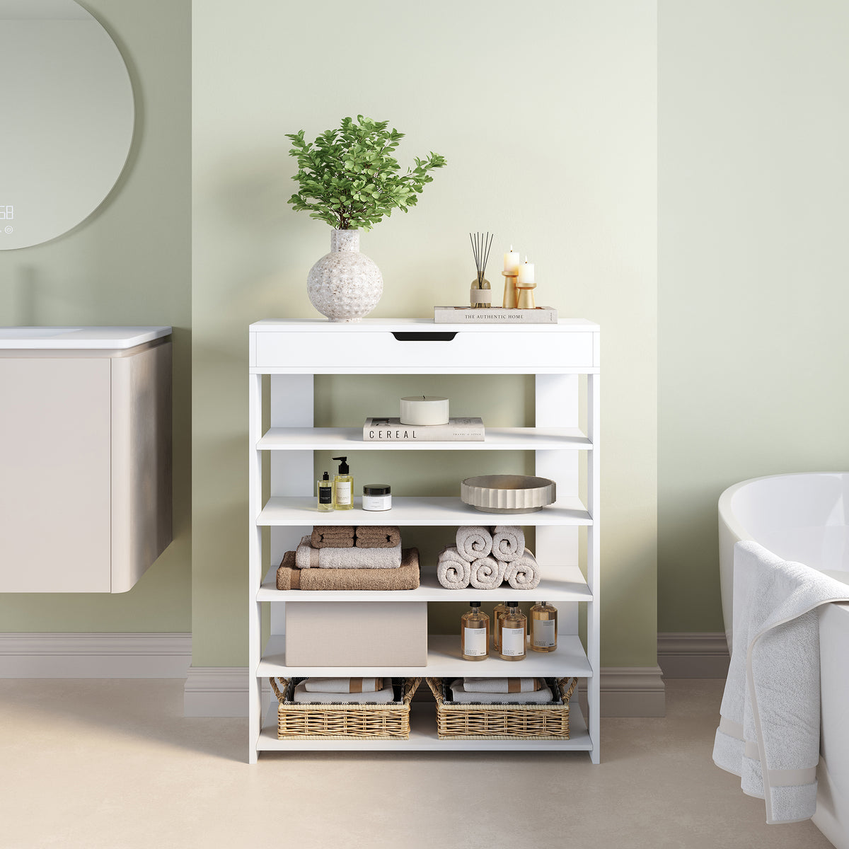 Standregal Boppeelo 94x75x30 cm [en.casa]