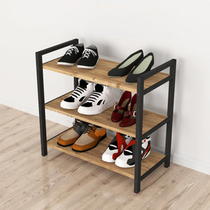 Schuhregal Sømna 70x66x36cm in versch. Farben [en.casa]