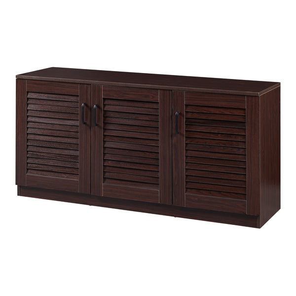 Schuhschrank Løten 125x36x62 cm Wenge [en.casa]