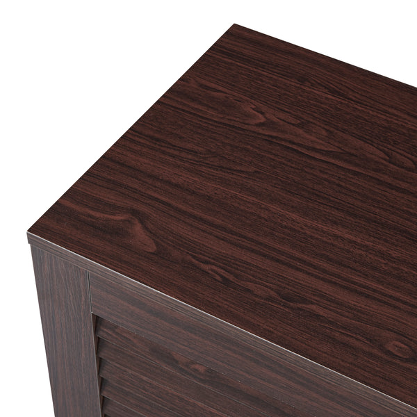 Schuhschrank Løten 125x36x62 cm Wenge [en.casa]