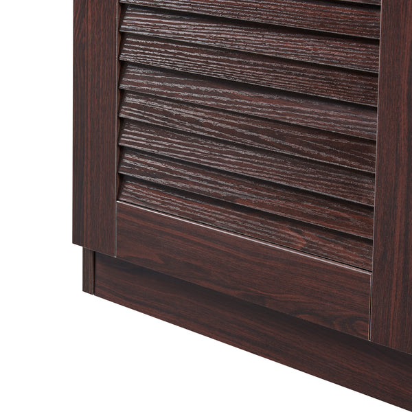 Schuhschrank Løten 125x36x62 cm Wenge [en.casa]