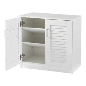 Schuhschrank Løten 63x36x62 cm Weiß [en.casa]