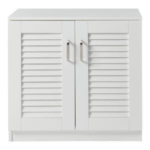 Schuhschrank Løten 63x36x62 cm Weiß [en.casa]