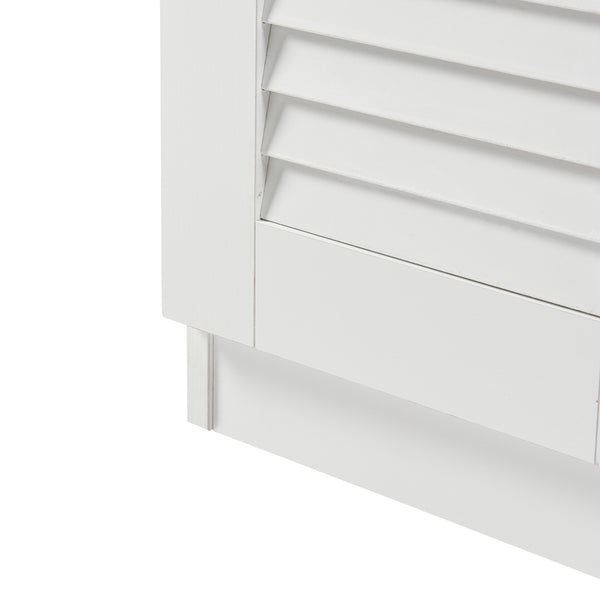 Schuhschrank Løten 63x36x62 cm Weiß [en.casa]