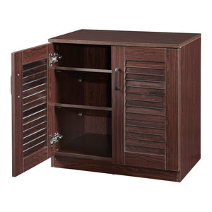 Schuhschrank Løten 63x36x62 cm Wenge [en.casa]
