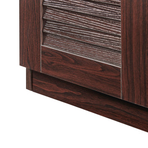 Schuhschrank Løten 63x36x62 cm Wenge [en.casa]