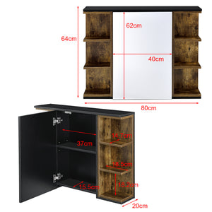 Badezimmerschrank Harstad 64x80x20 cm versch Farben en.casa