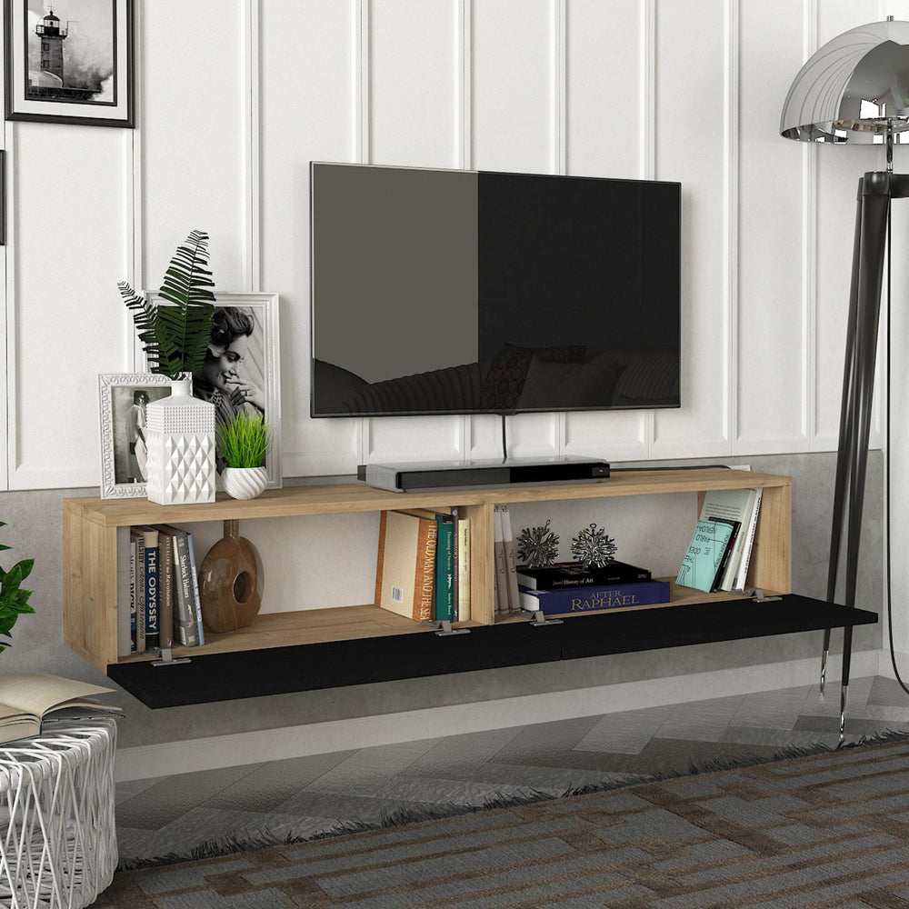Fernsehschrank Toivakka 135x31x25cm in versch. Farben [en.casa] - premiumXL