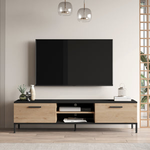 Fernsehtisch Lempäälä mit 2 Ablagefächern 160 x 35 x 39 cm in versch. Farben [en.casa]