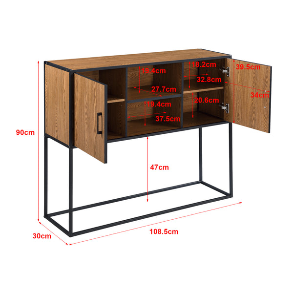Sideboard Motala mit Ablage und Schranktüren versch.Farben [en.casa]