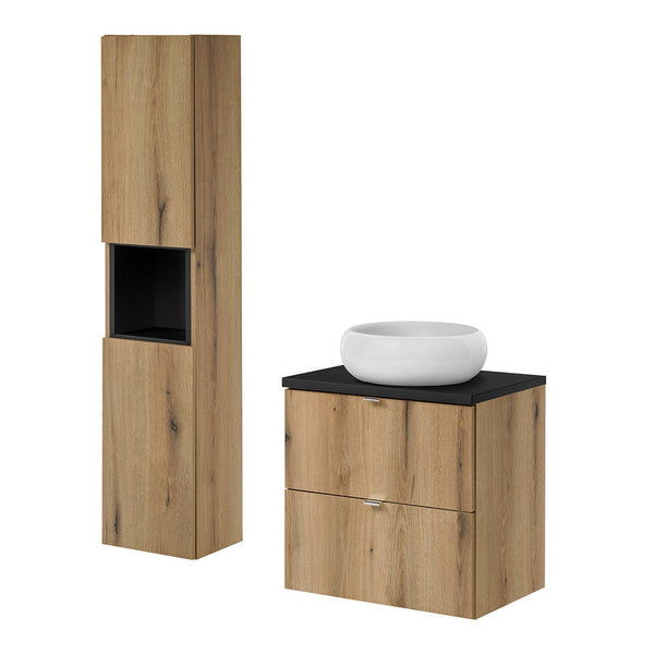 Waschtisch Skelbolu mit Schubladen 60x72x40 cm [en.casa]