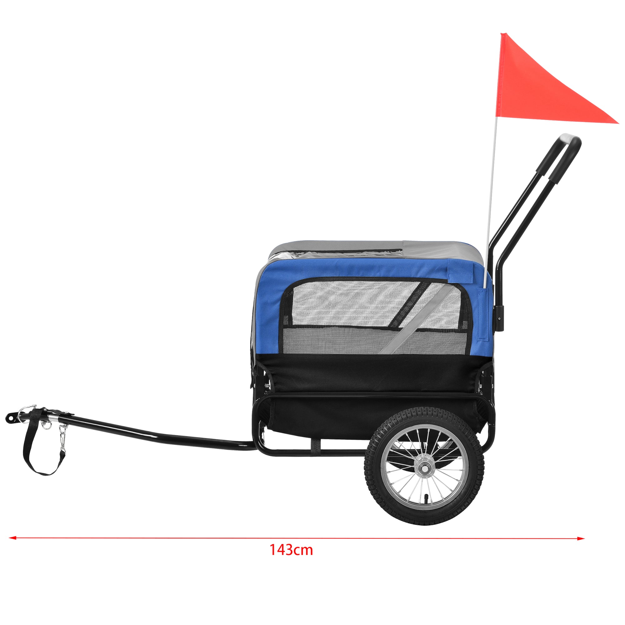 pro tec fahrradanhänger Fahrradanhänger Max. 20 kg Hunde Transport Wetterfest pro.tec