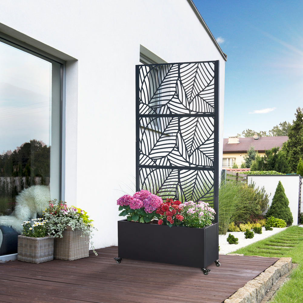 Trennwand Surnskoki mit Blumenkasten [casa.pro]