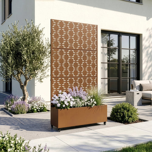 Trennwand Aaskis mit Blumenkasten [casa.pro]