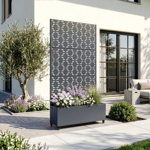 Trennwand Aaskis mit Blumenkasten [casa.pro]