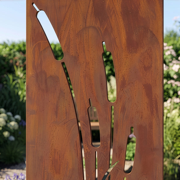 Gartenstecker Irsina 2er Set 160x50 cm Cortenstahl Edelrost [casa.pro]
