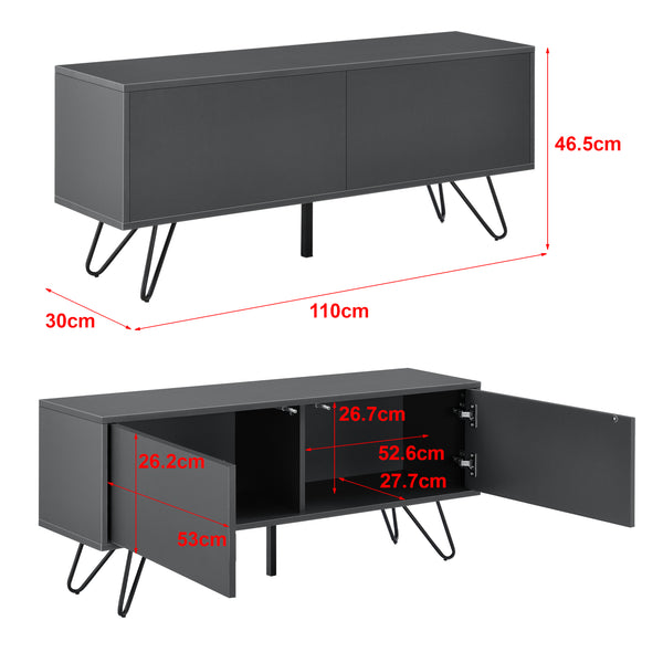 Sideboard Bollebygd 46,5x110x30cm in verschiedenen Farben en.casa
