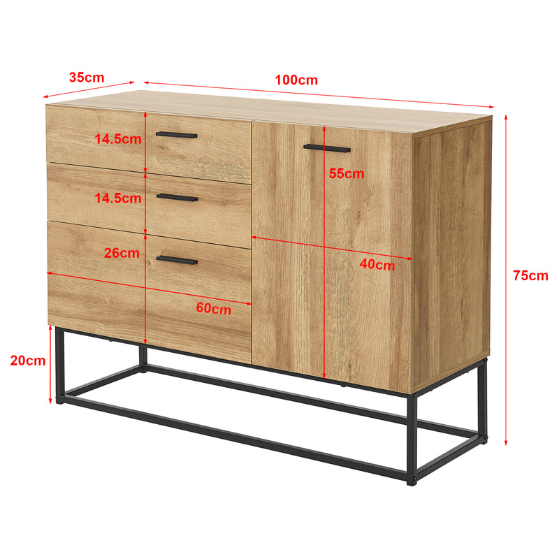 Maßskizze Sideboard Lavangen [en.casa]