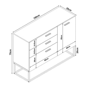Sideboard Lavangen [en.casa]
