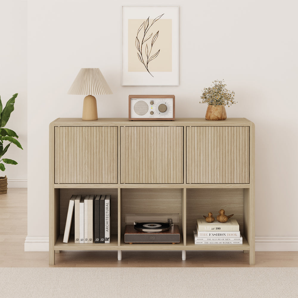 Sideboard Lukkodso mit Türen und Fächern [en.casa]